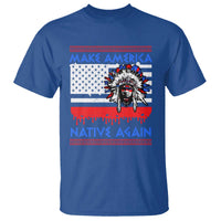 Make America Native Again T Shirt Native Indian Pride USA Flag - Wonder Print Shop