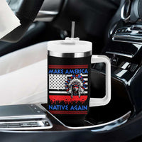 Make America Native Again Tumbler With Handle Native Indian Pride USA Flag - Wonder Print Shop