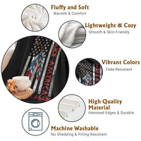 Make America Native Again Throw Blanket Indigenous Peoples Day USA Flag - Wonder Print Shop