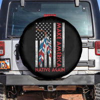 Make America Native Again Spare Tire Cover Indigenous Peoples Day USA Flag - Wonder Print Shop