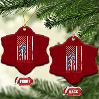 Make America Native Again Ceramic Ornament Indigenous Peoples Day USA Flag