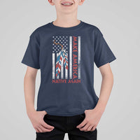 Make America Native Again T Shirt For Kid Indigenous Peoples Day USA Flag - Wonder Print Shop