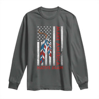 Make America Native Again Long Sleeve Shirt Indigenous Peoples Day USA Flag - Wonder Print Shop