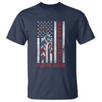 Make America Native Again T Shirt Indigenous Peoples Day USA Flag - Wonder Print Shop