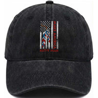 Make America Native Again Washed Cotton Baseball Cap Indigenous Peoples Day USA Flag