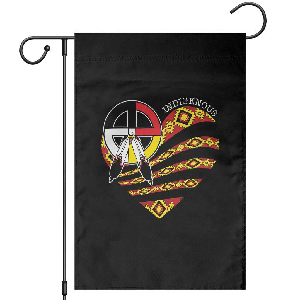 Indigenous Pride Native American Medicine Wheel Garden Flag - Wonder Print Shop