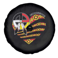Indigenous Pride Native American Medicine Wheel Spare Tire Cover - Wonder Print Shop