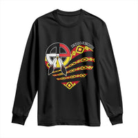 Indigenous Pride Native American Medicine Wheel Long Sleeve Shirt - Wonder Print Shop