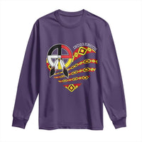 Indigenous Pride Native American Medicine Wheel Long Sleeve Shirt - Wonder Print Shop