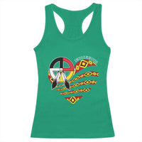 Indigenous Pride Native American Medicine Wheel Racerback Tank Top - Wonder Print Shop