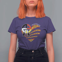 Indigenous Pride Native American Medicine Wheel T Shirt For Women - Wonder Print Shop
