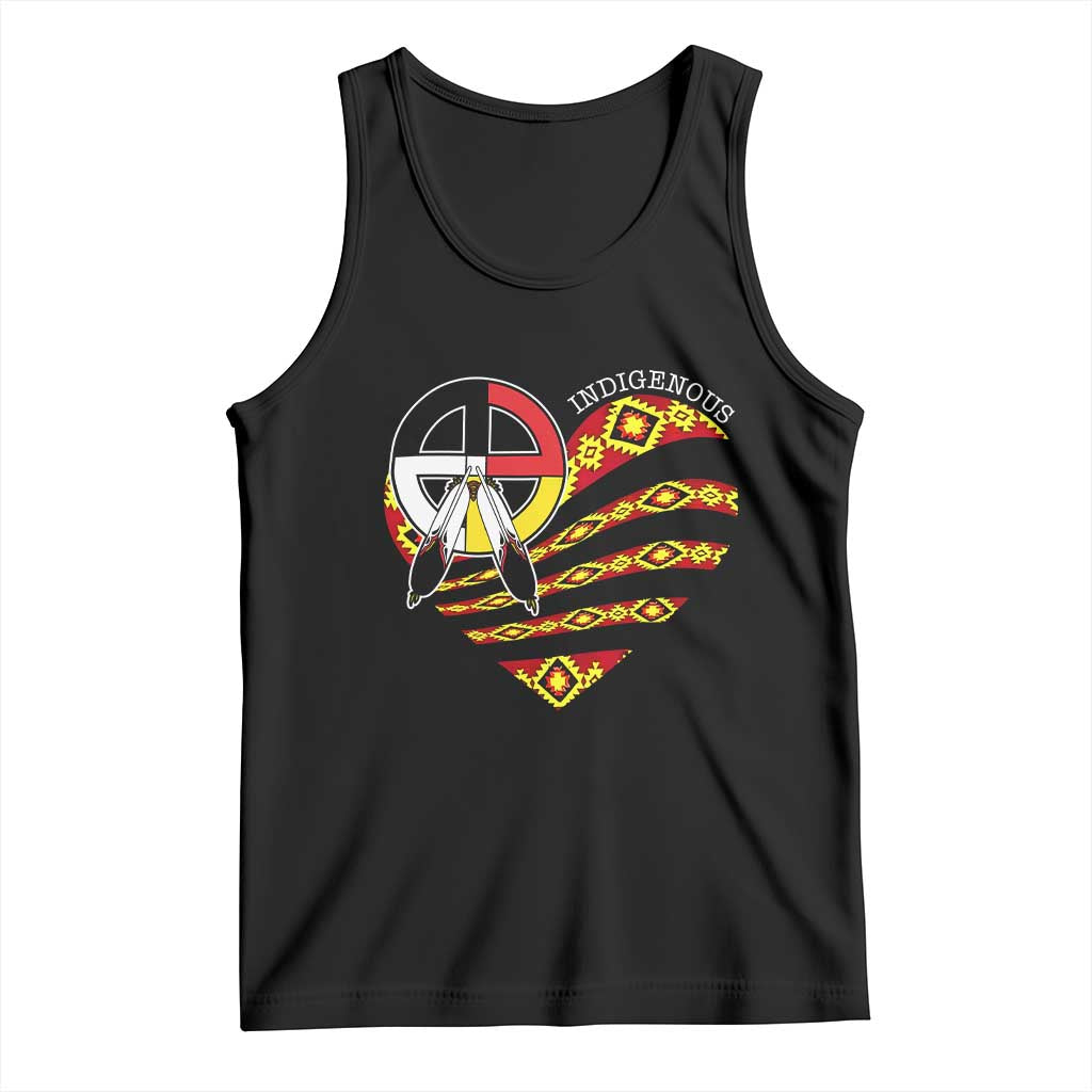 Indigenous Pride Native American Medicine Wheel Tank Top - Wonder Print Shop