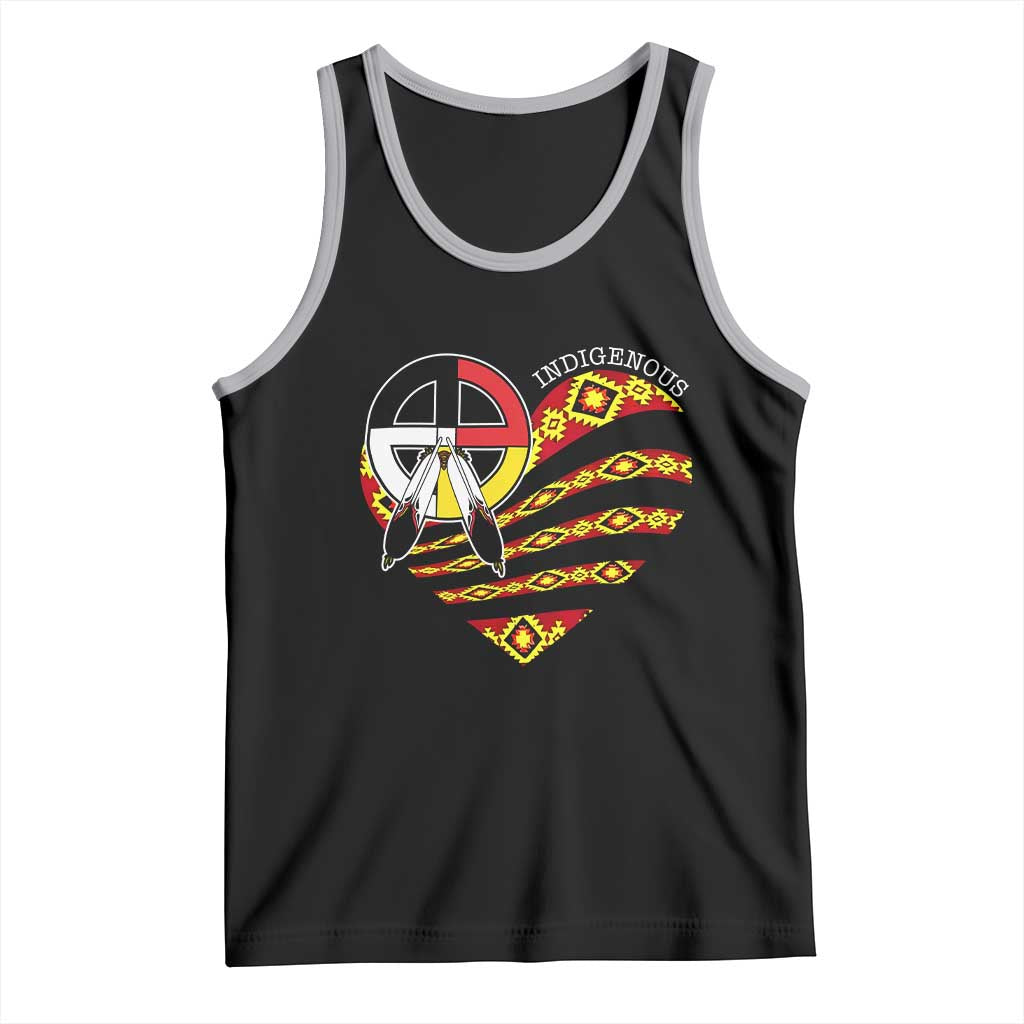 Indigenous Pride Native American Medicine Wheel Tank Top - Wonder Print Shop