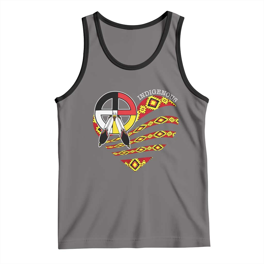 Indigenous Pride Native American Medicine Wheel Tank Top - Wonder Print Shop