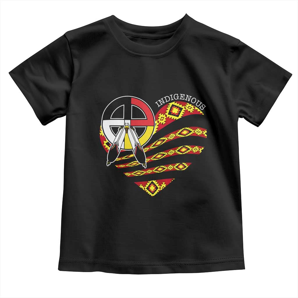 Indigenous Pride Native American Medicine Wheel Toddler T Shirt - Wonder Print Shop