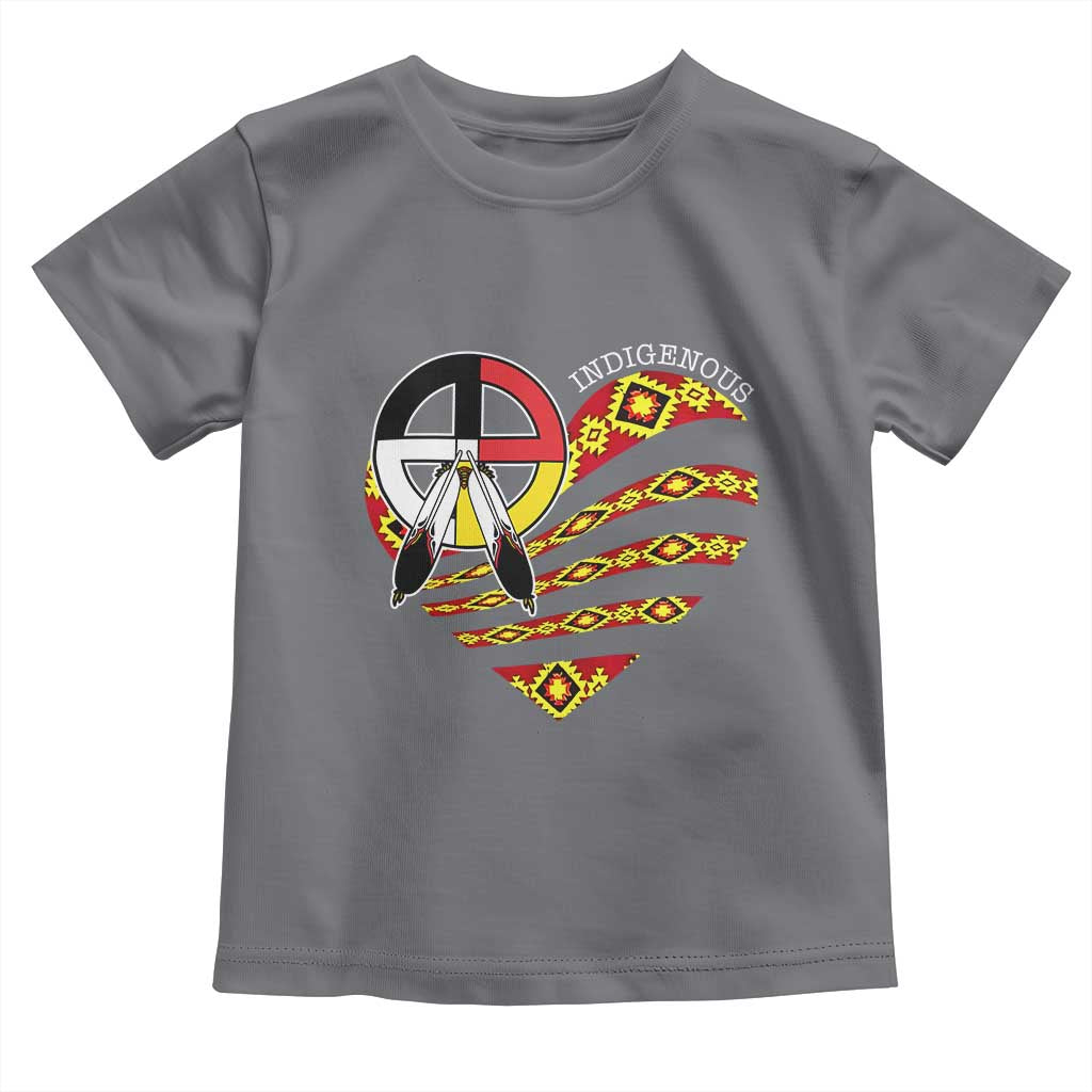 Indigenous Pride Native American Medicine Wheel Toddler T Shirt - Wonder Print Shop