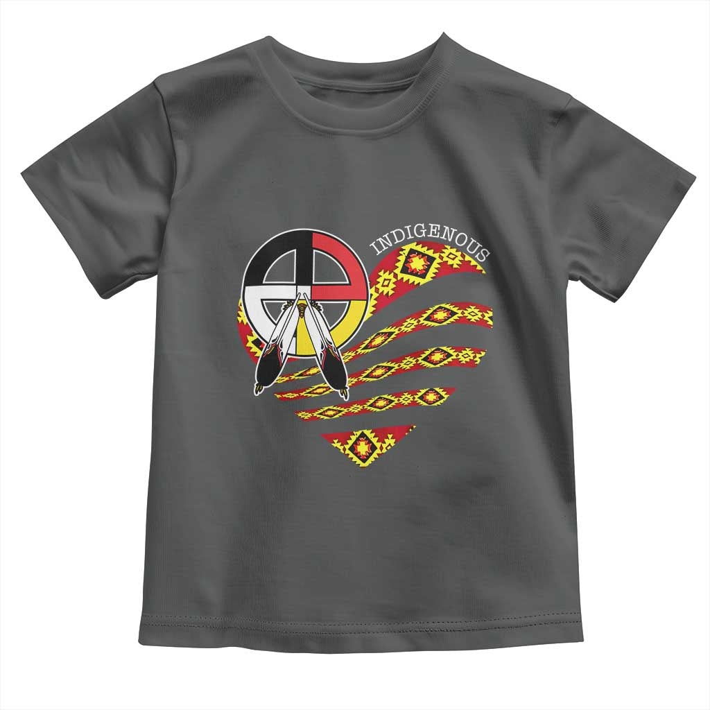 Indigenous Pride Native American Medicine Wheel Toddler T Shirt - Wonder Print Shop
