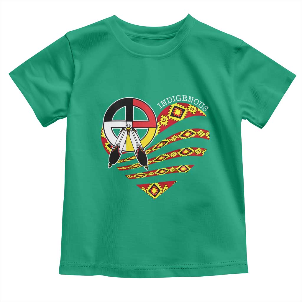 Indigenous Pride Native American Medicine Wheel Toddler T Shirt - Wonder Print Shop