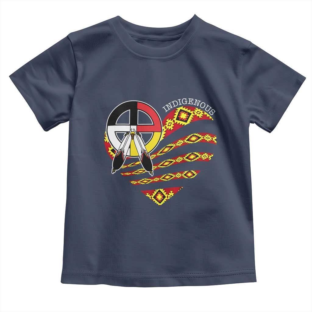 Indigenous Pride Native American Medicine Wheel Toddler T Shirt - Wonder Print Shop