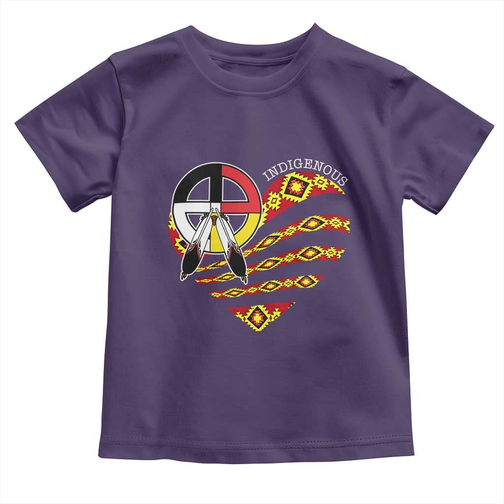 Indigenous Pride Native American Medicine Wheel Toddler T Shirt - Wonder Print Shop