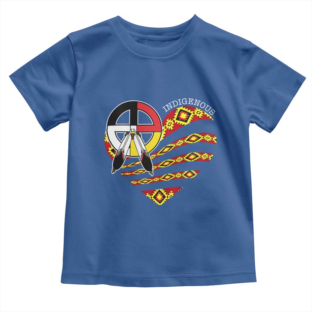 Indigenous Pride Native American Medicine Wheel Toddler T Shirt - Wonder Print Shop