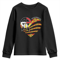 Indigenous Pride Native American Medicine Wheel Youth Sweatshirt - Wonder Print Shop