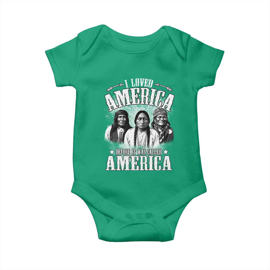 I Loved America Before It Was Called America Baby Onesie Native American - Wonder Print Shop
