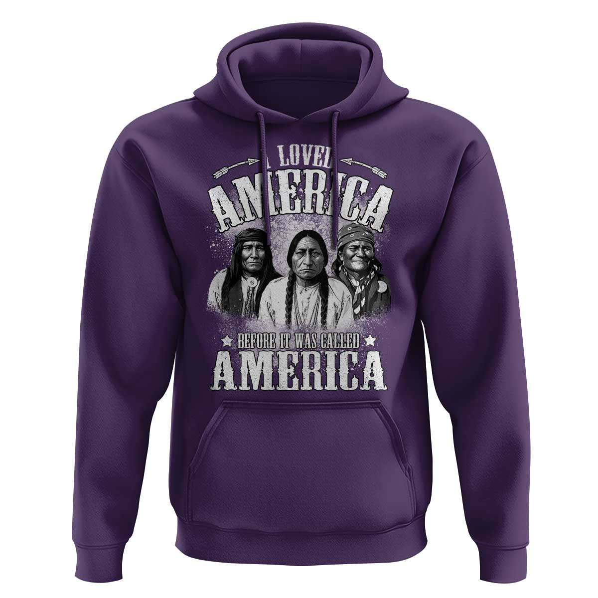 I Loved America Before It Was Called America Hoodie Native American - Wonder Print Shop