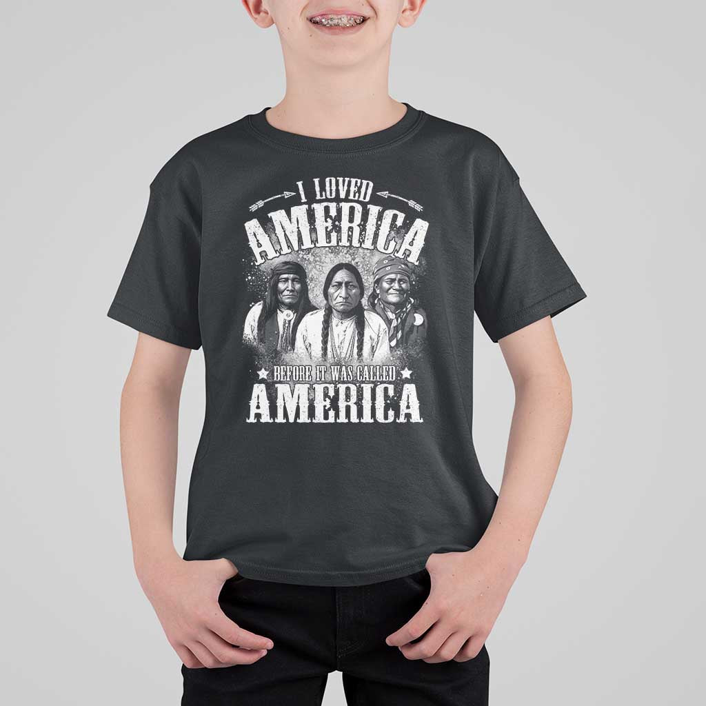 I Loved America Before It Was Called America T Shirt For Kid Native American - Wonder Print Shop