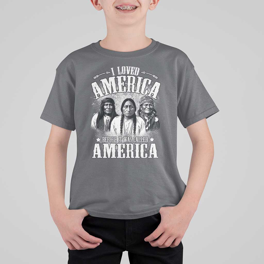 I Loved America Before It Was Called America T Shirt For Kid Native American - Wonder Print Shop
