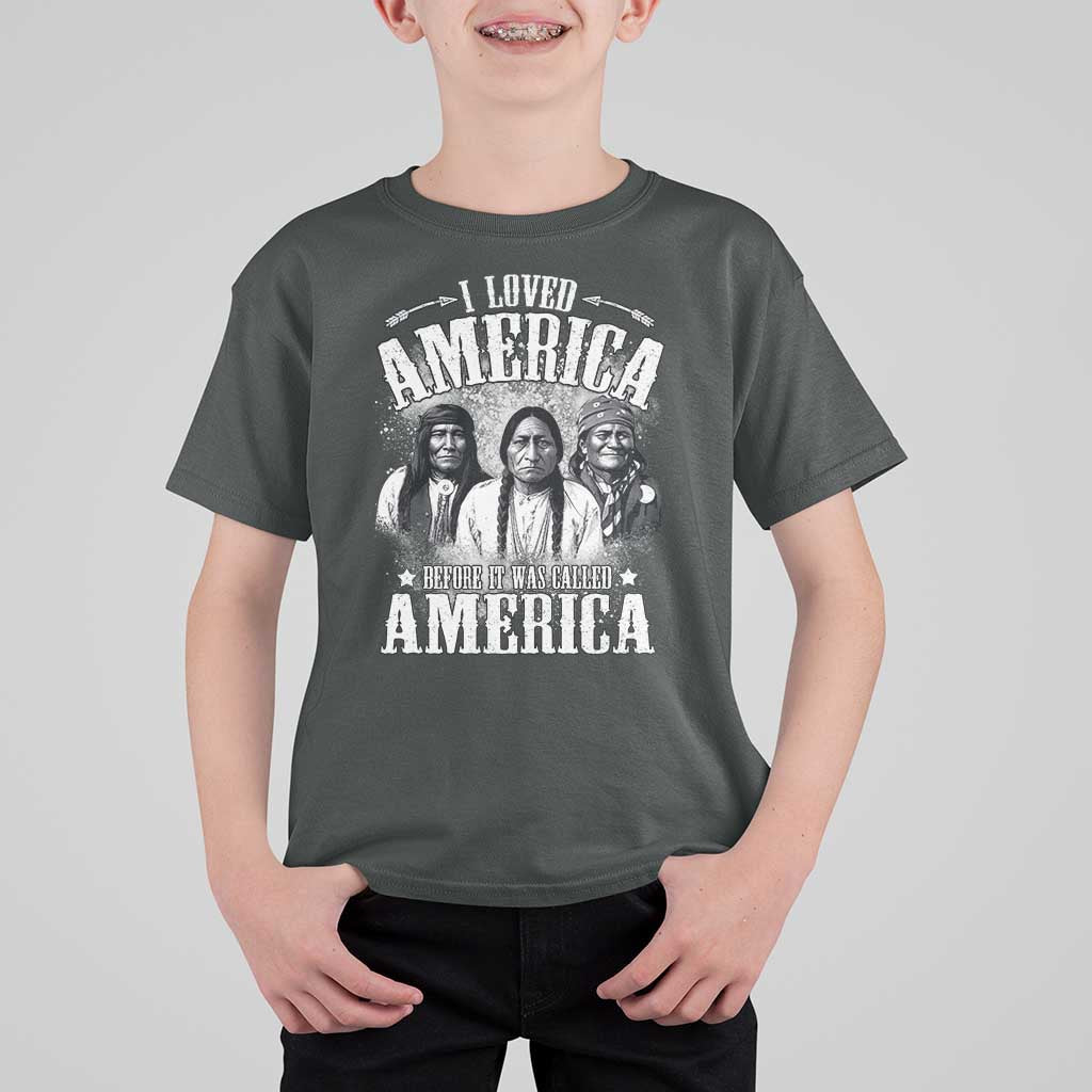 I Loved America Before It Was Called America T Shirt For Kid Native American - Wonder Print Shop