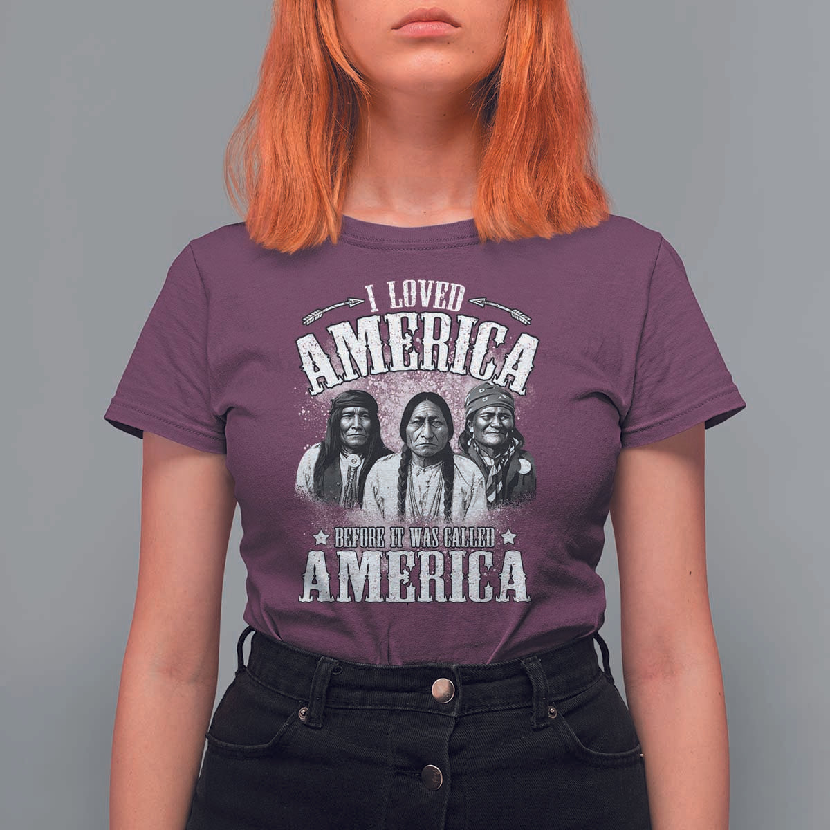I Loved America Before It Was Called America T Shirt For Women Native American - Wonder Print Shop