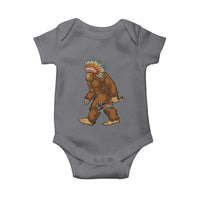 Funny Bigfoot American Indian Native Sasquatch Tomahawk Baby Onesie - Wonder Print Shop