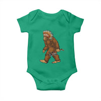 Funny Bigfoot American Indian Native Sasquatch Tomahawk Baby Onesie - Wonder Print Shop