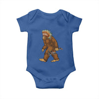 Funny Bigfoot American Indian Native Sasquatch Tomahawk Baby Onesie - Wonder Print Shop