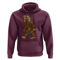 Funny Bigfoot American Indian Native Sasquatch Tomahawk Hoodie - Wonder Print Shop