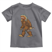 Funny Bigfoot American Indian Native Sasquatch Tomahawk Toddler T Shirt - Wonder Print Shop