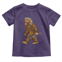 Funny Bigfoot American Indian Native Sasquatch Tomahawk Toddler T Shirt - Wonder Print Shop