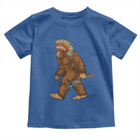 Funny Bigfoot American Indian Native Sasquatch Tomahawk Toddler T Shirt - Wonder Print Shop