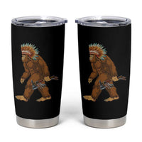 Funny Bigfoot American Indian Native Sasquatch Tomahawk Tumbler Cup - Wonder Print Shop