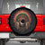 Bigfoot Native American Chief Sasquatch Wearing Headdress Spare Tire Cover - Wonder Print Shop
