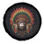 Bigfoot Native American Chief Sasquatch Wearing Headdress Spare Tire Cover - Wonder Print Shop