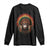 Bigfoot Native American Chief Sasquatch Wearing Headdress Long Sleeve Shirt - Wonder Print Shop