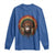 Bigfoot Native American Chief Sasquatch Wearing Headdress Long Sleeve Shirt - Wonder Print Shop