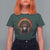 Bigfoot Native American Chief Sasquatch Wearing Headdress T Shirt For Women - Wonder Print Shop