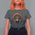 Bigfoot Native American Chief Sasquatch Wearing Headdress T Shirt For Women - Wonder Print Shop