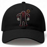 Native American Bigfoot Sasquatch Petroglyph Cave Art Baseball Cap