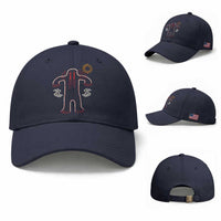 Native American Bigfoot Sasquatch Petroglyph Cave Art Baseball Cap
