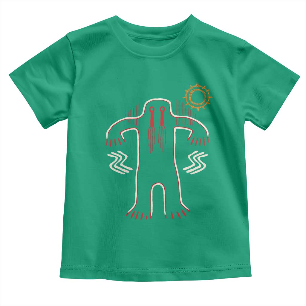 Native American Bigfoot Sasquatch Petroglyph Cave Art Toddler T Shirt - Wonder Print Shop