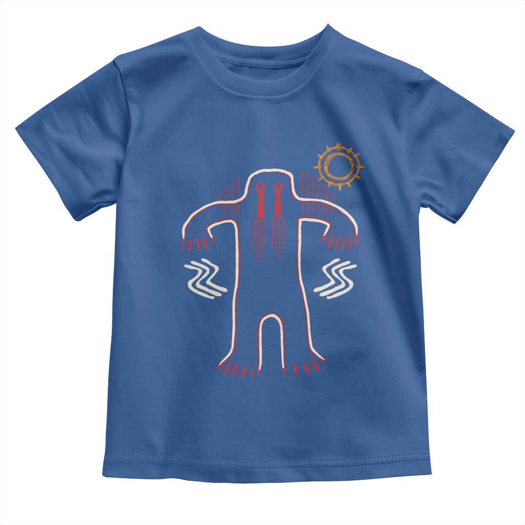 Native American Bigfoot Sasquatch Petroglyph Cave Art Toddler T Shirt - Wonder Print Shop